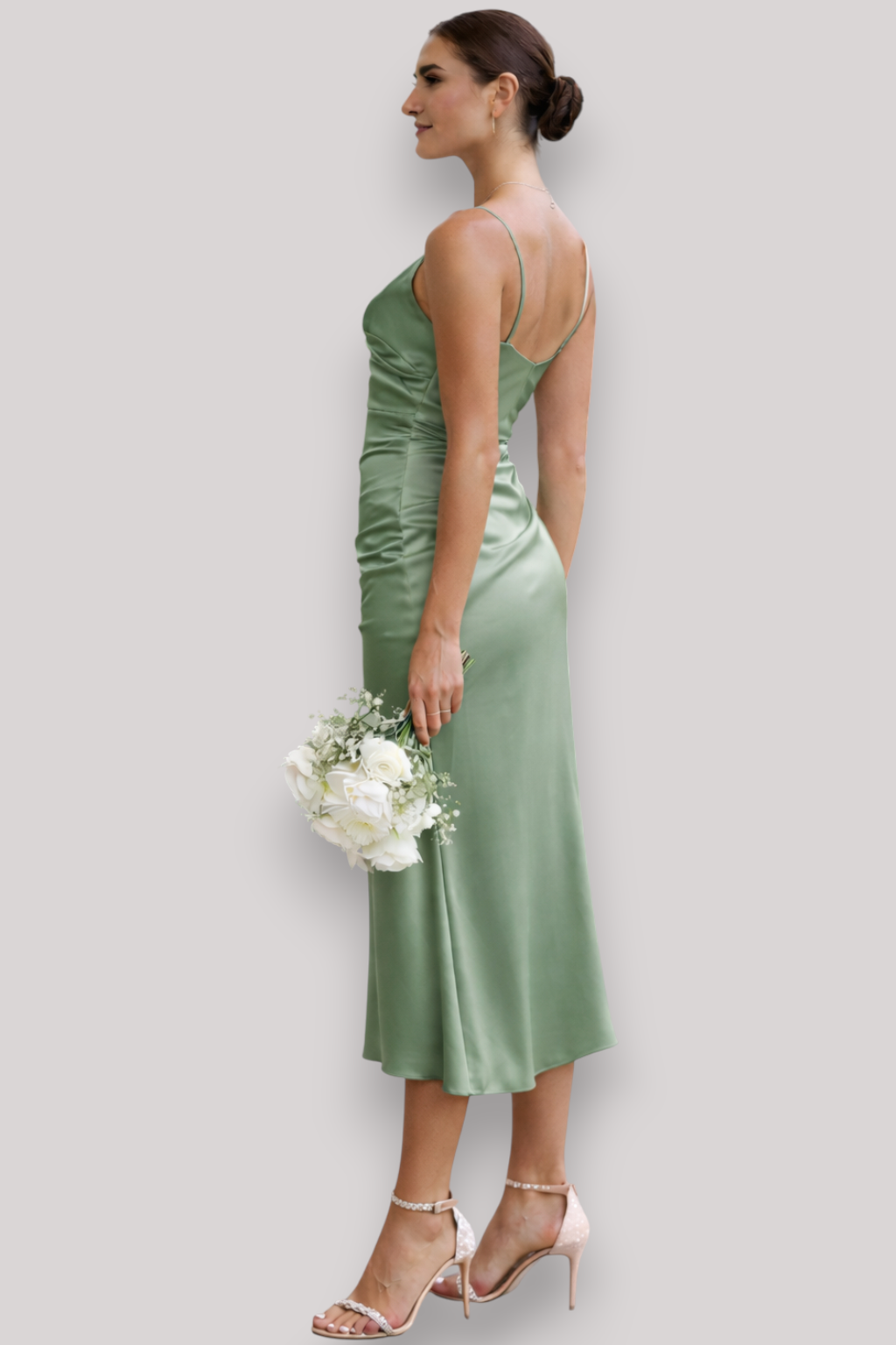 The Aurelia Sleeveless V Neck Wrap Halter Neck Summer Maxi Dress