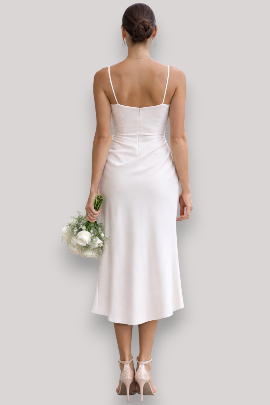 The Aurelia Sleeveless V Neck Wrap Halter Neck Summer Maxi Dress