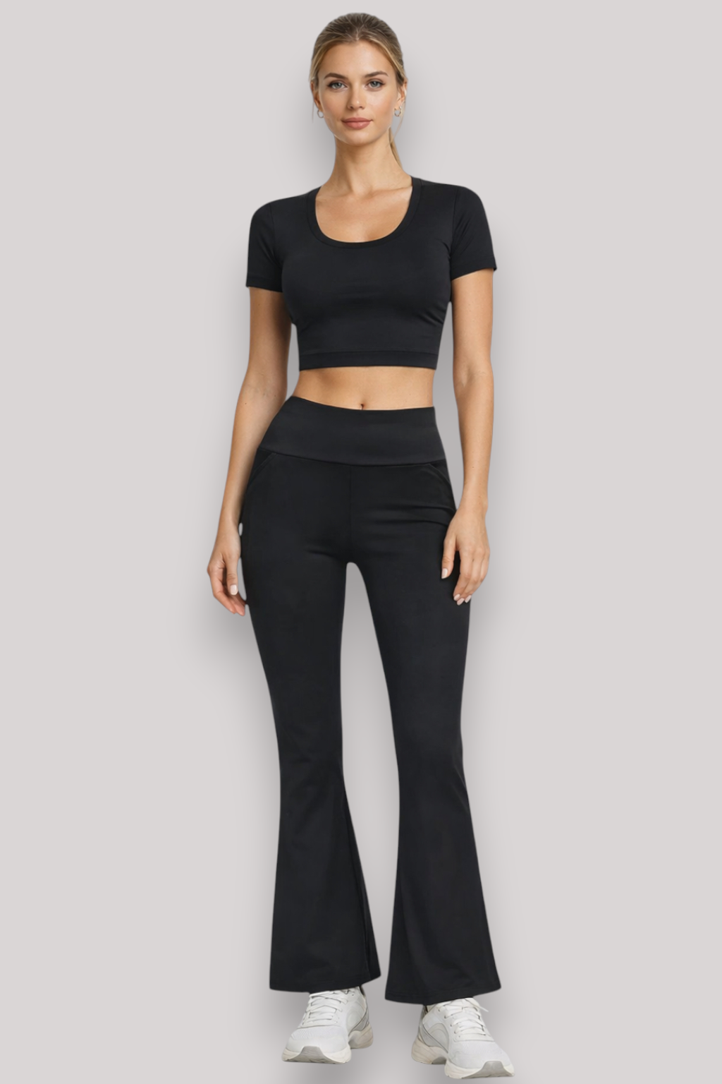 The Aurelie Women's Yoga Leggings High Waist Flared Sculpting Trousers