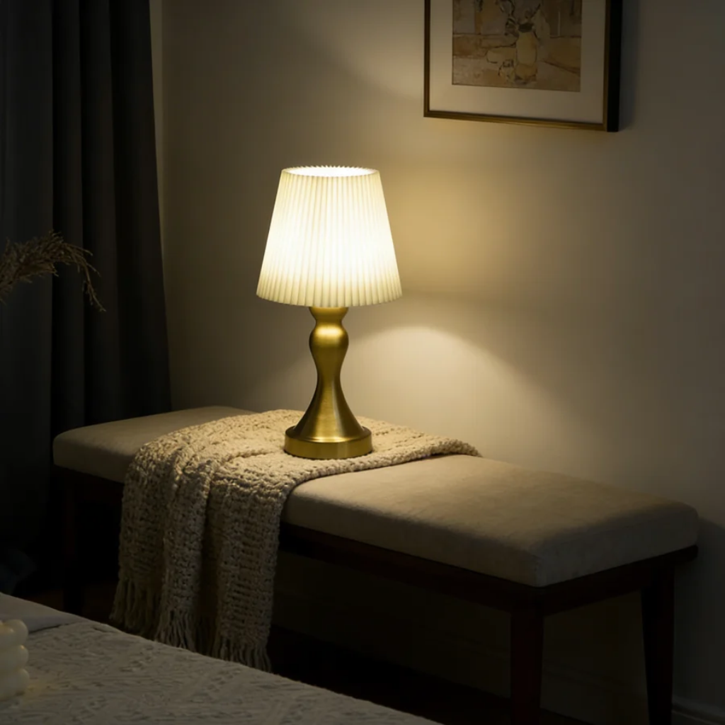 The Aurelle Brass Table Lamp