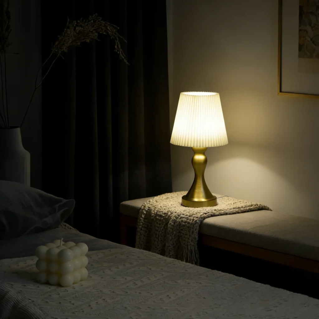 The Aurelle Brass Table Lamp