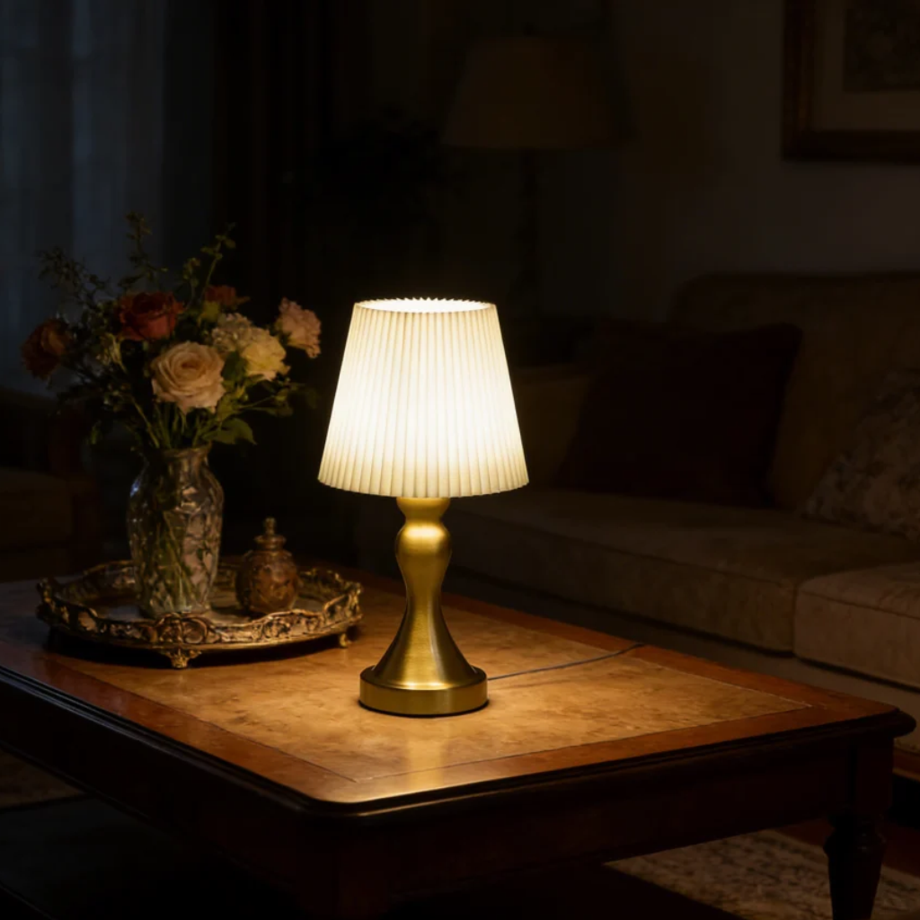 The Aurelle Brass Table Lamp