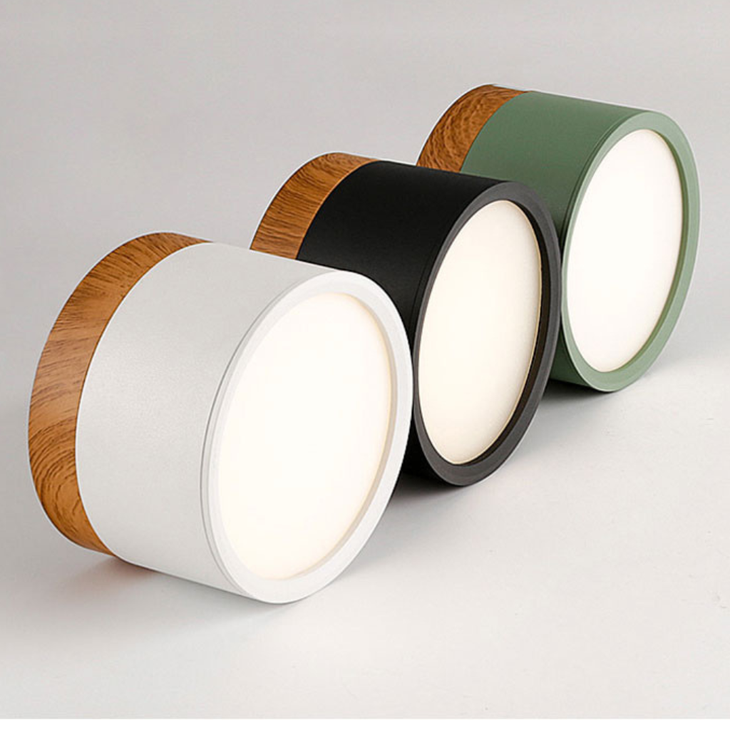 The Aurellis Nordic Wood LED Ceiling Down Light