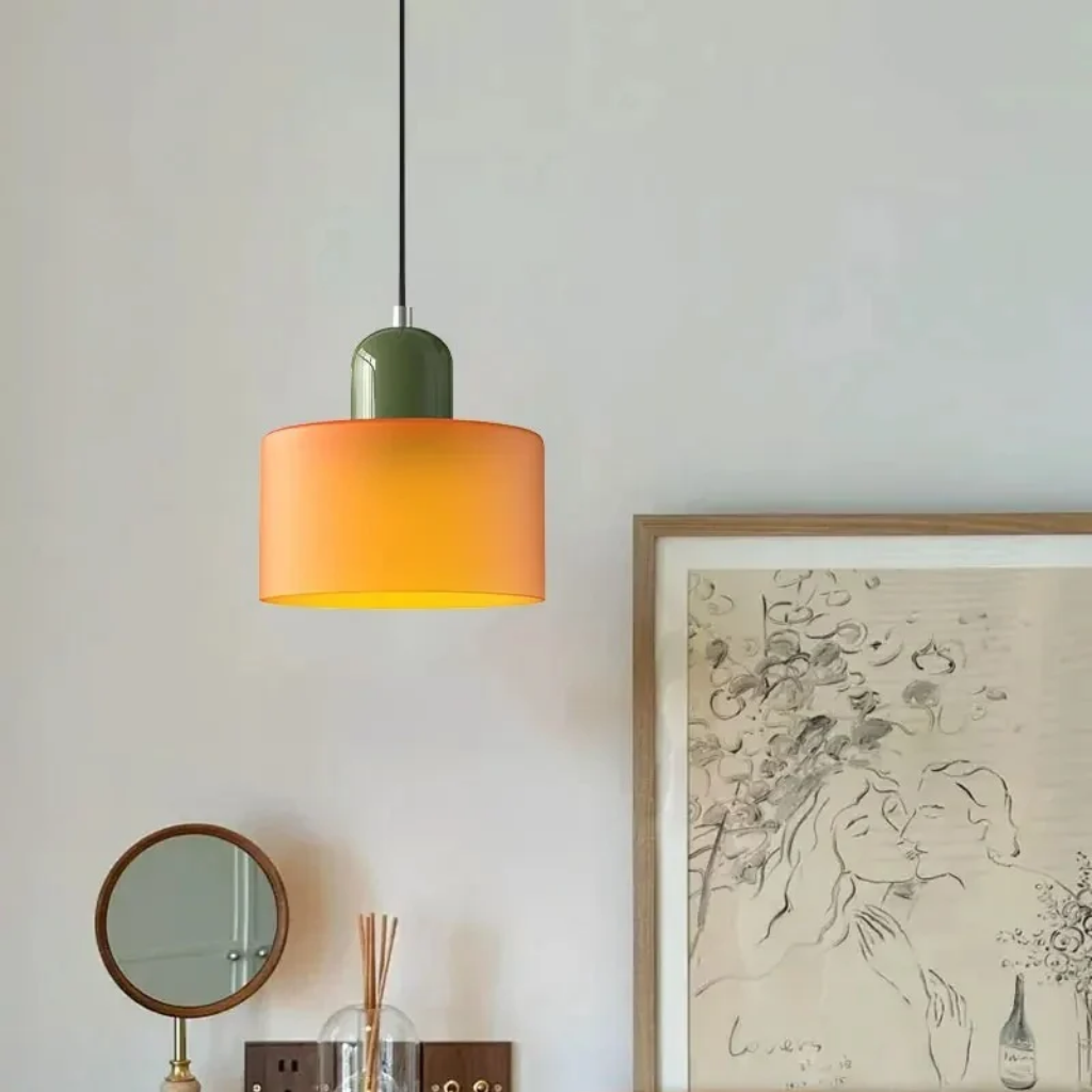 The Bellavine Stained Glass Pendant Light