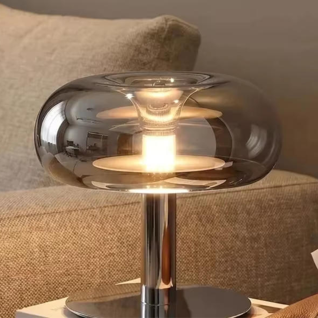 The Bellora Italian Glass Mushroom LED Table Lamp