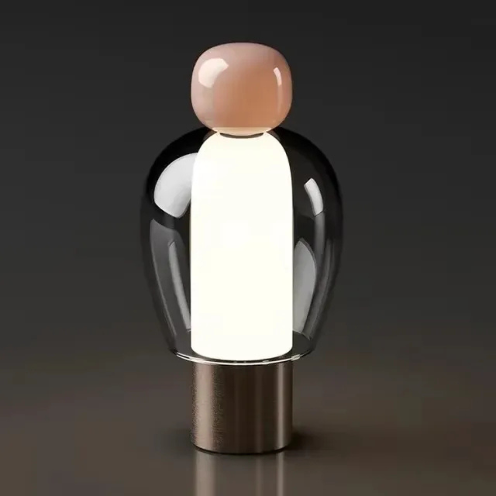The Bellune Nordic Glass Mushroom LED Table Lamp