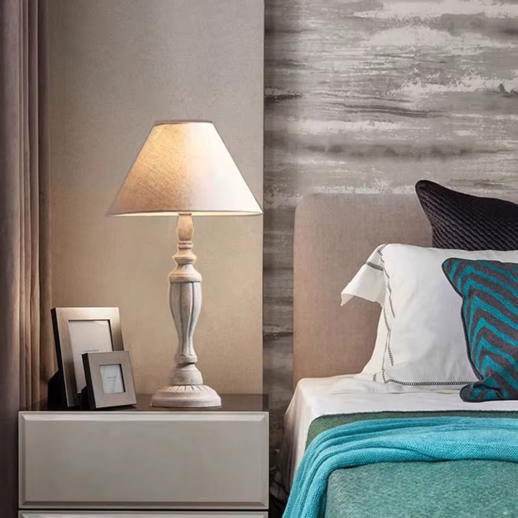 The Boisra French Wood Table Lamp