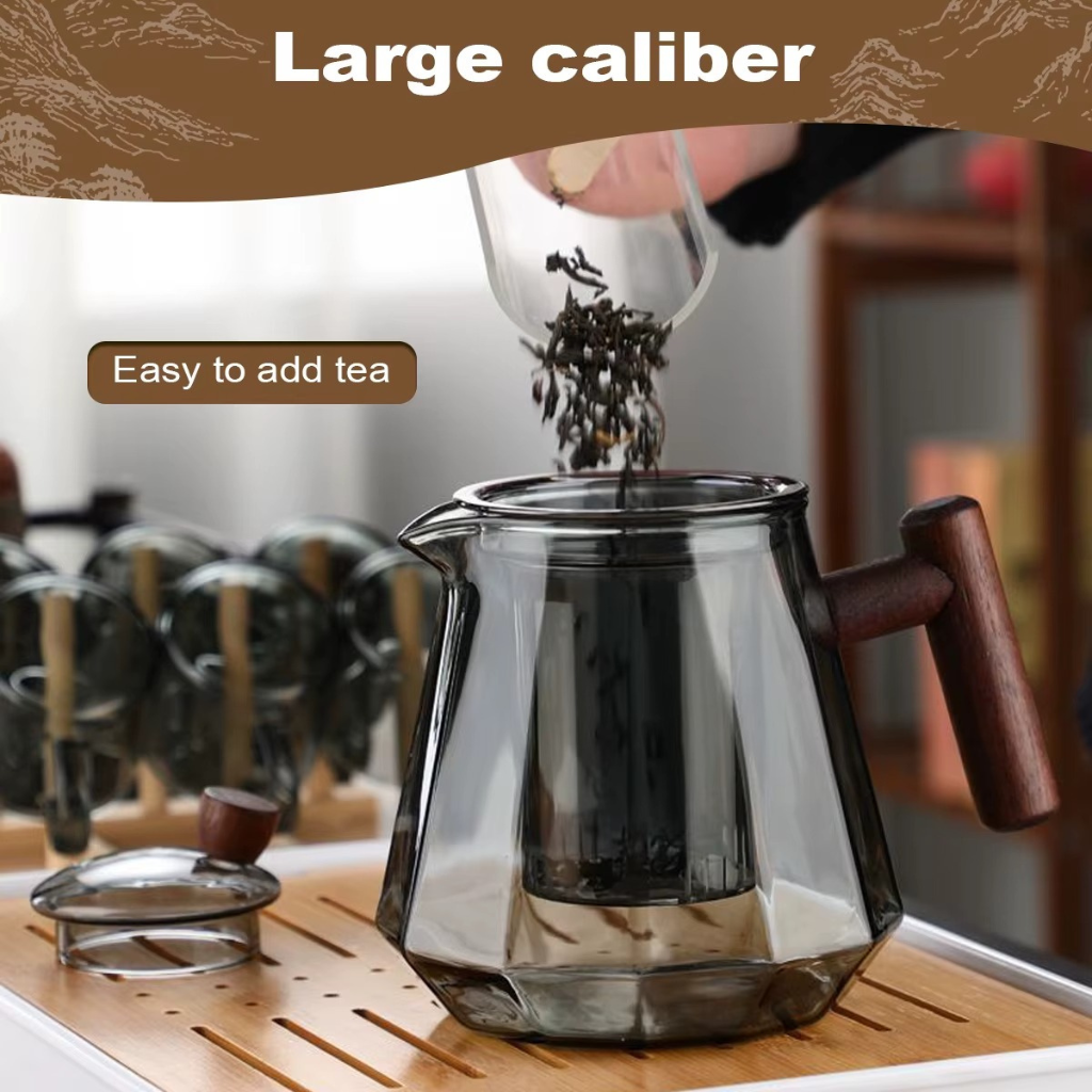 The Borowood Glass Teapot With Removable Infuser