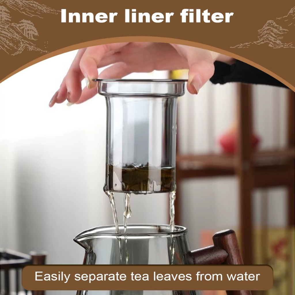 The Borowood Glass Teapot With Removable Infuser