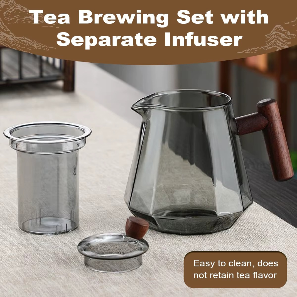 The Borowood Glass Teapot With Removable Infuser