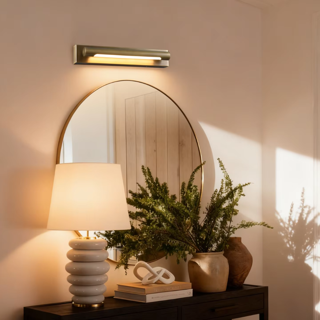 The Brassix Retro Wall Mirror Light