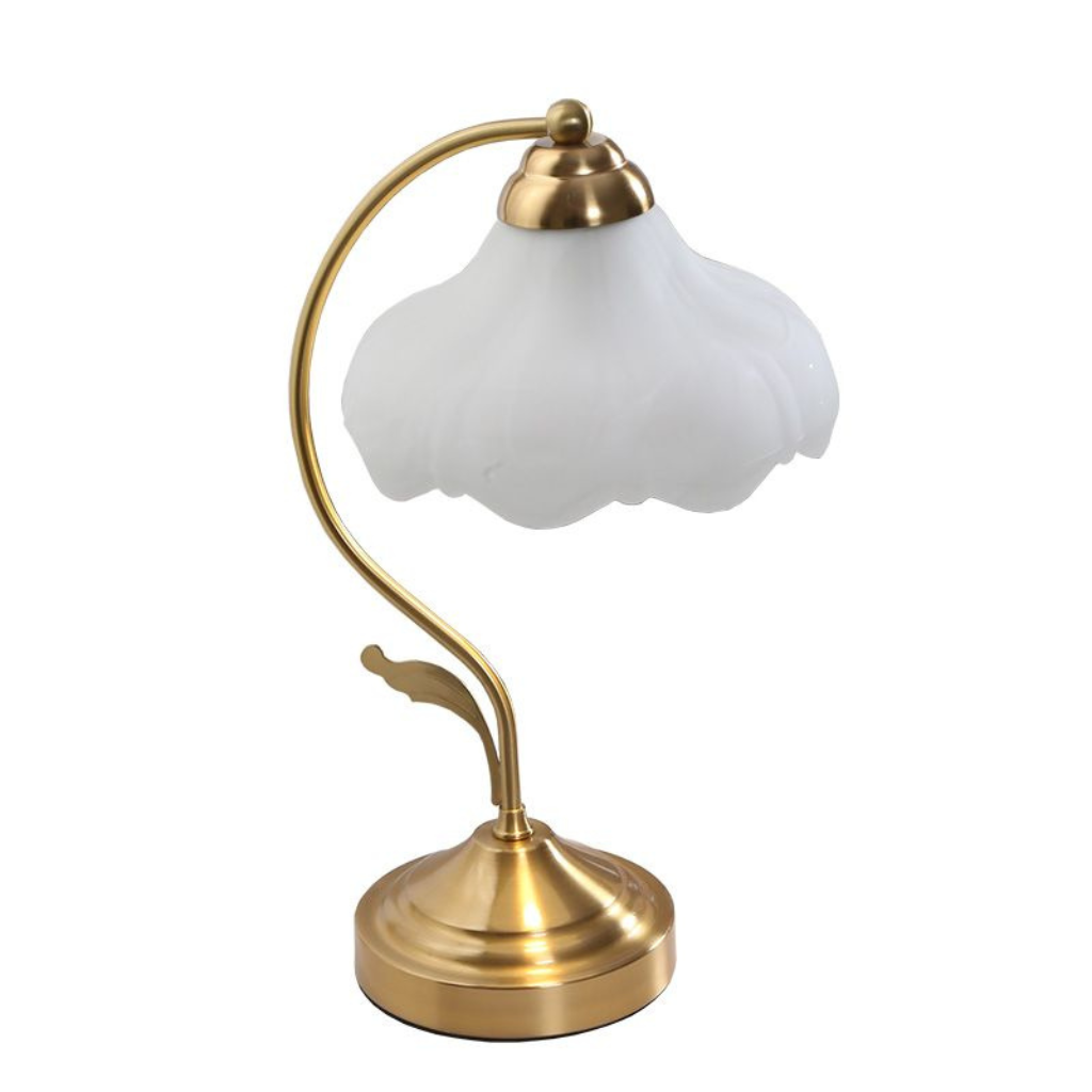 The Bravelle Retro Frosted Glass Table Lamp