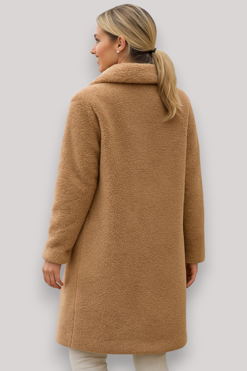 The Brixton Long Teddy Coat Warm Winter Fluffy Jacket