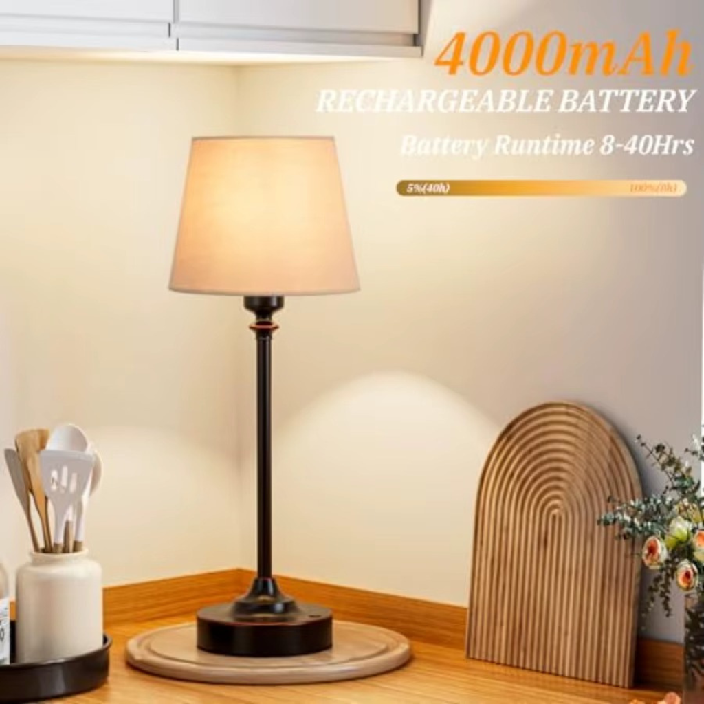 The Bronzelle Rechargeable Ambient Table Lamp