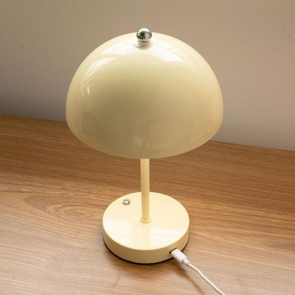 The Budelle Nordic Mushroom Bedside Table Lamp