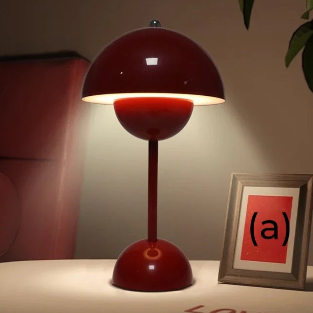 The Budelle USB Rechargeable Mushroom Table Lamp