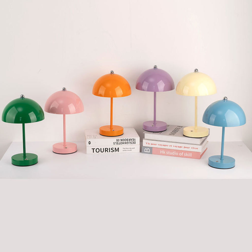 The Budelle Nordic Mushroom Bedside Table Lamp