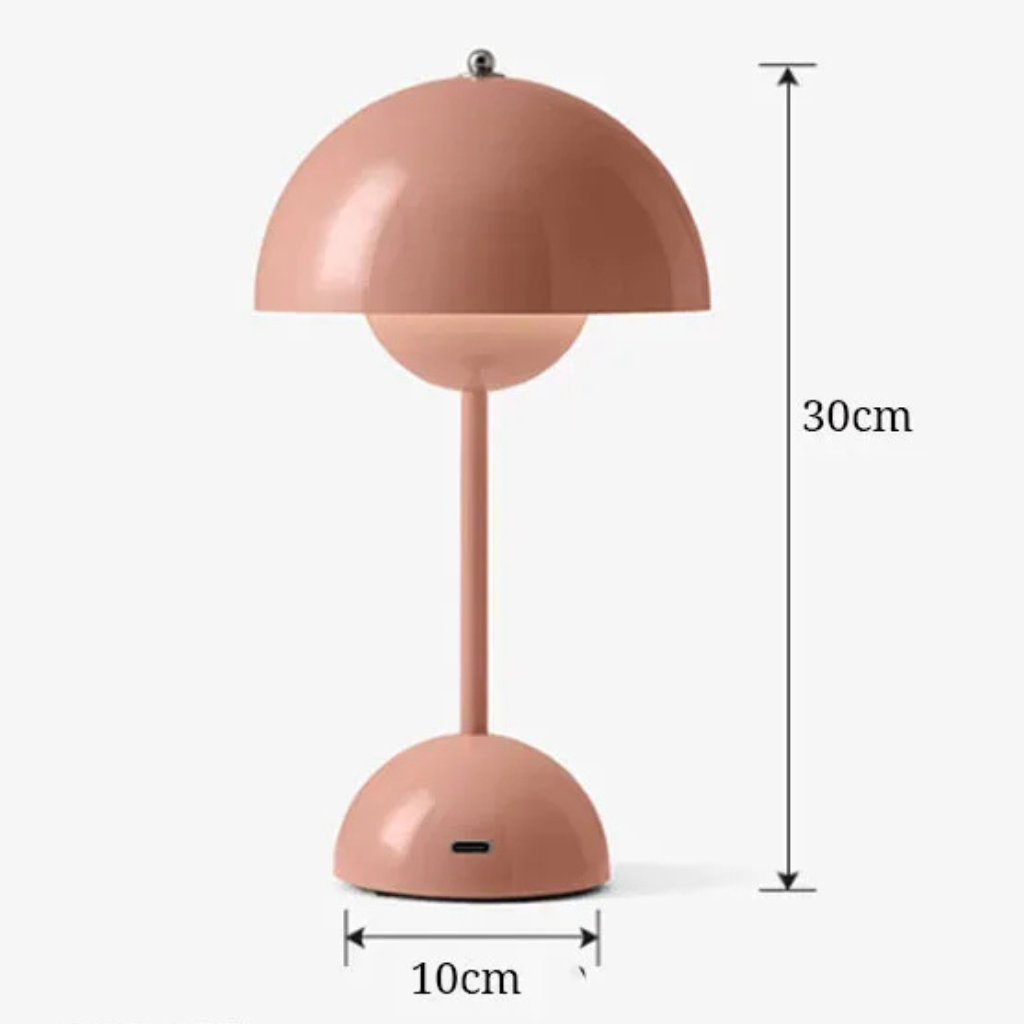 The Budelle USB Rechargeable Mushroom Table Lamp