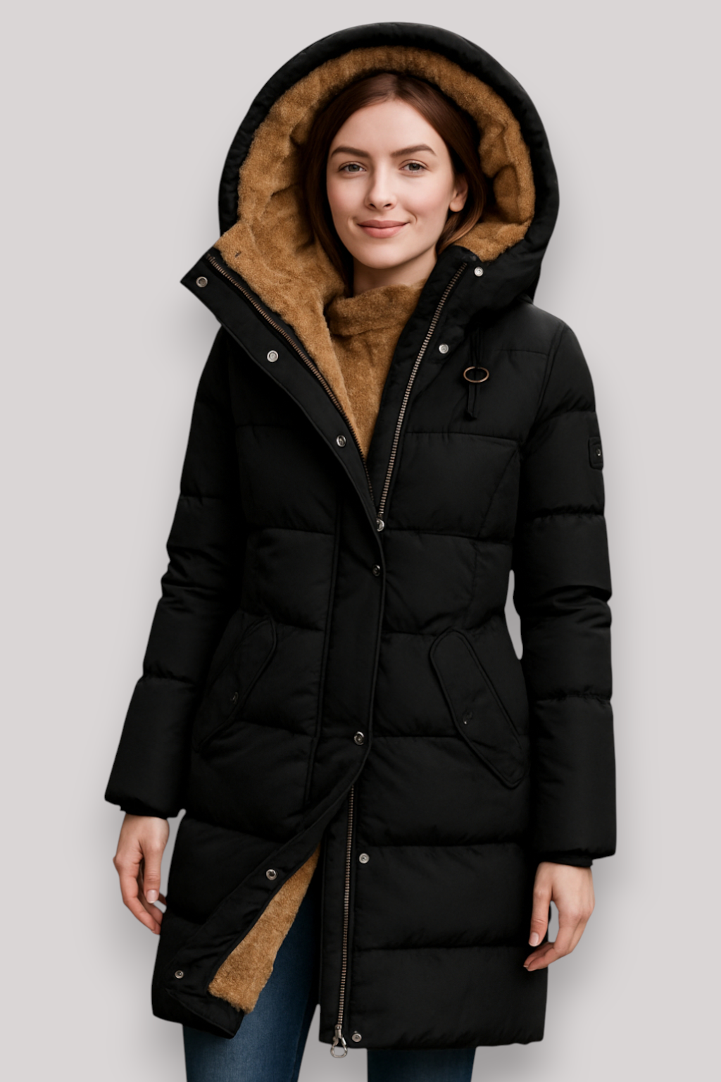 The Calderwood Hooded Winter Coat Warm Lined Insulated Jacket