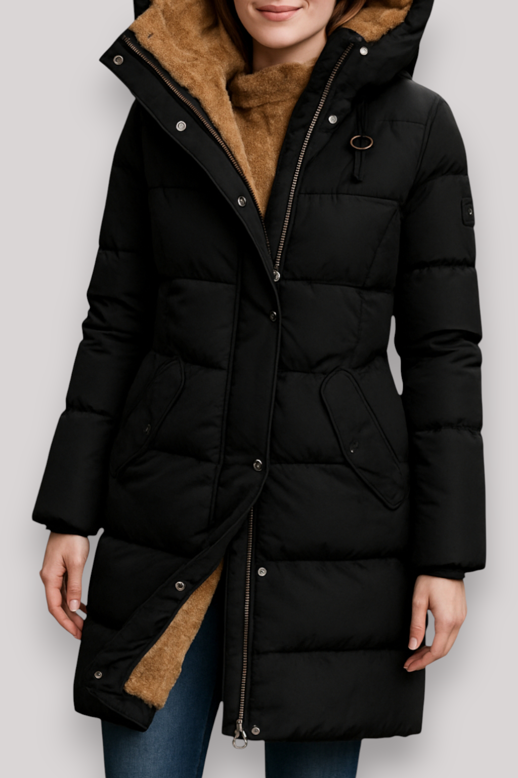 The Calderwood Hooded Winter Coat Warm Lined Insulated Jacket