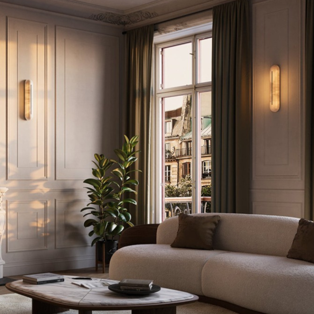 The Calvoro Italian Styled Marble LED Wall Light