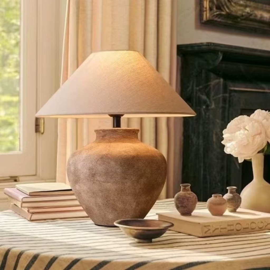 The Cerelix Japanese Ceramic Table Lamp