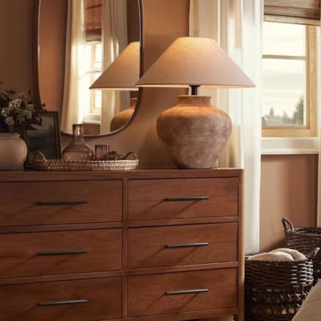 The Cerelix Japanese Ceramic Table Lamp