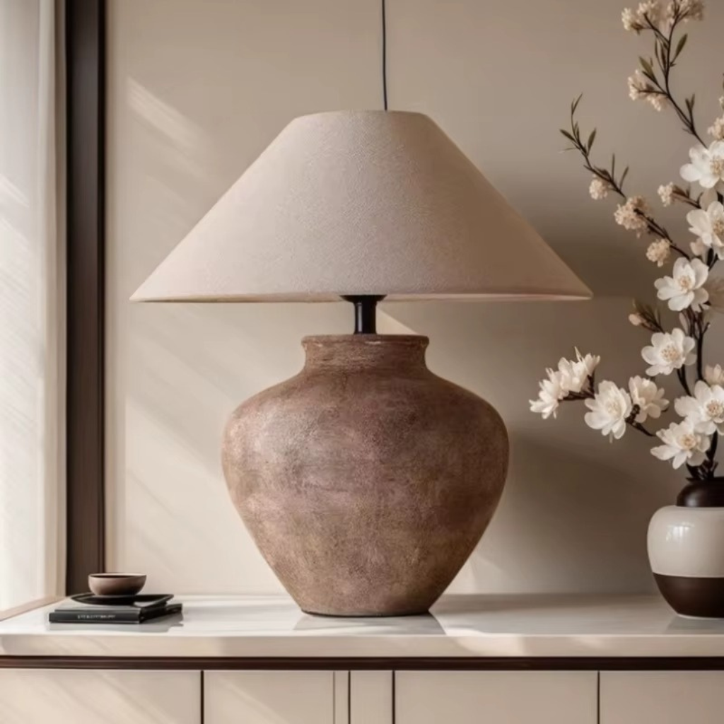 The Cerelix Japanese Ceramic Table Lamp
