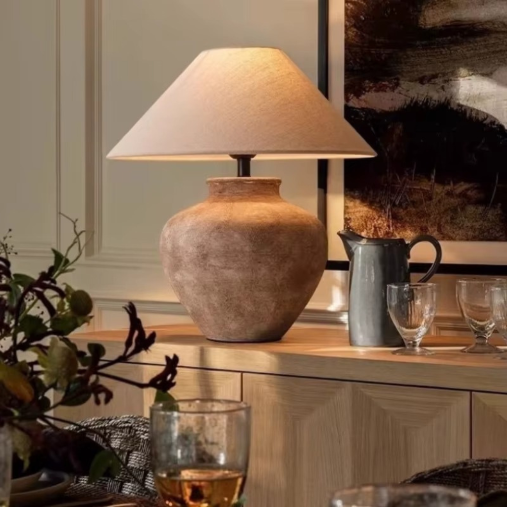 The Cerelix Japanese Ceramic Table Lamp