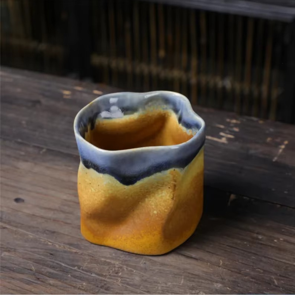 The Cerix Vintage Japanese Styled Irregular Ceramic Mug