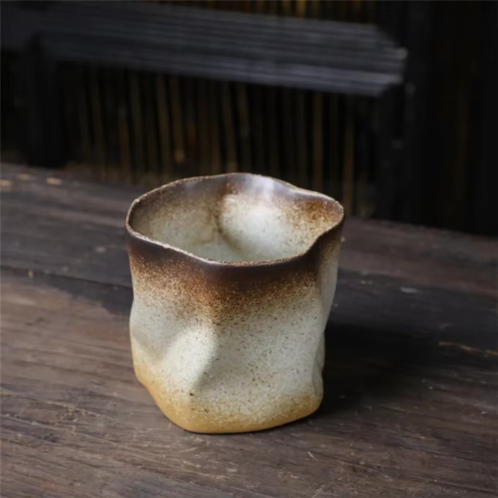 The Cerix Vintage Japanese Styled Irregular Ceramic Mug