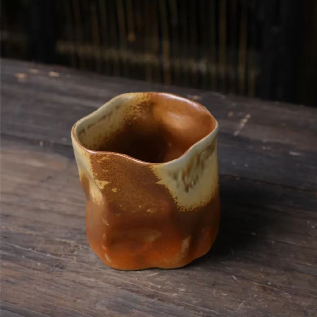 The Cerix Vintage Japanese Styled Irregular Ceramic Mug