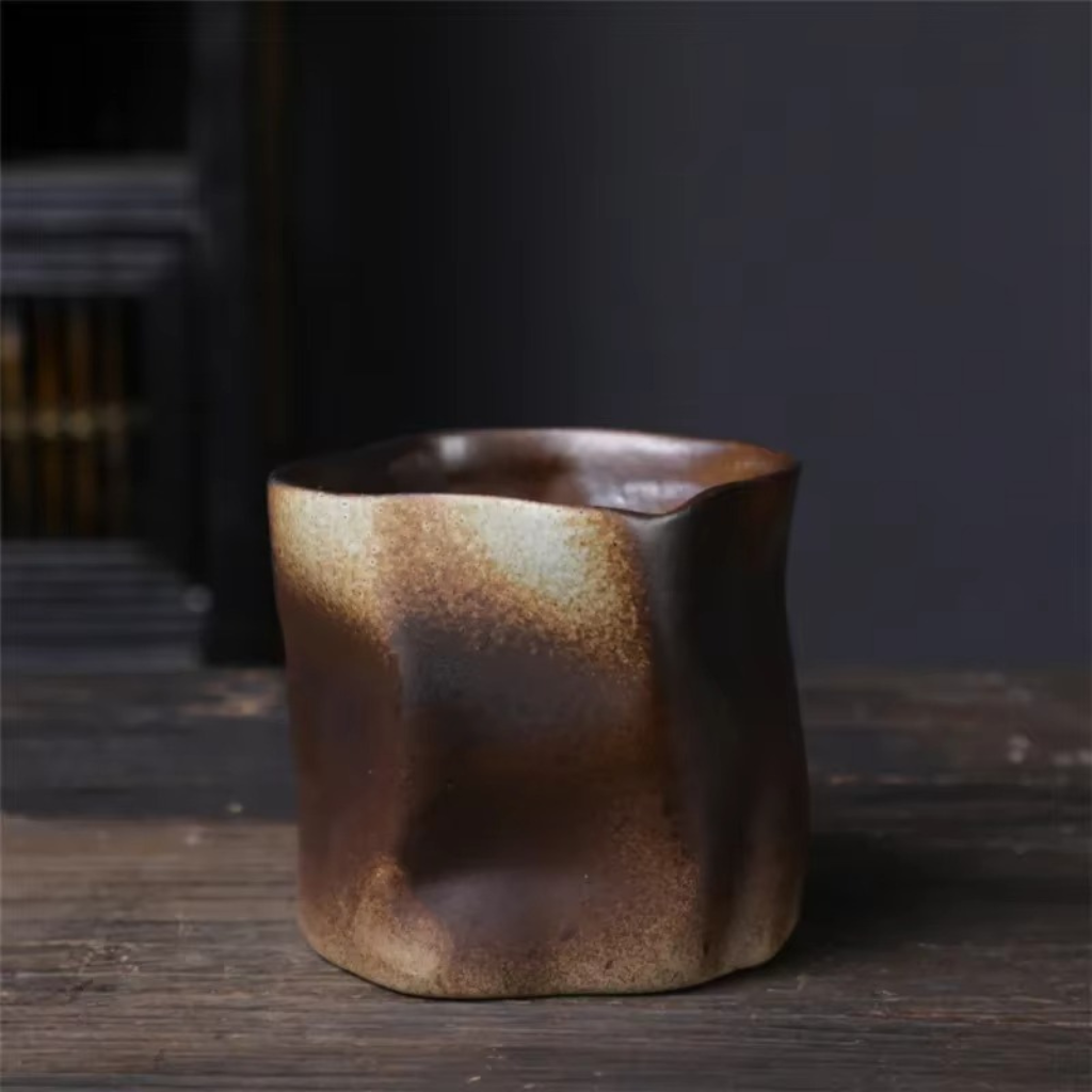The Cerix Vintage Japanese Styled Irregular Ceramic Mug
