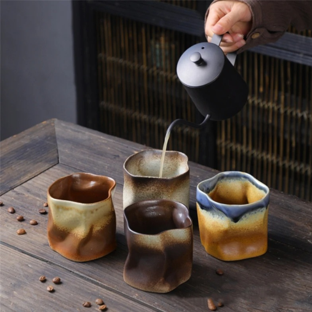 The Cerix Vintage Japanese Styled Irregular Ceramic Mug