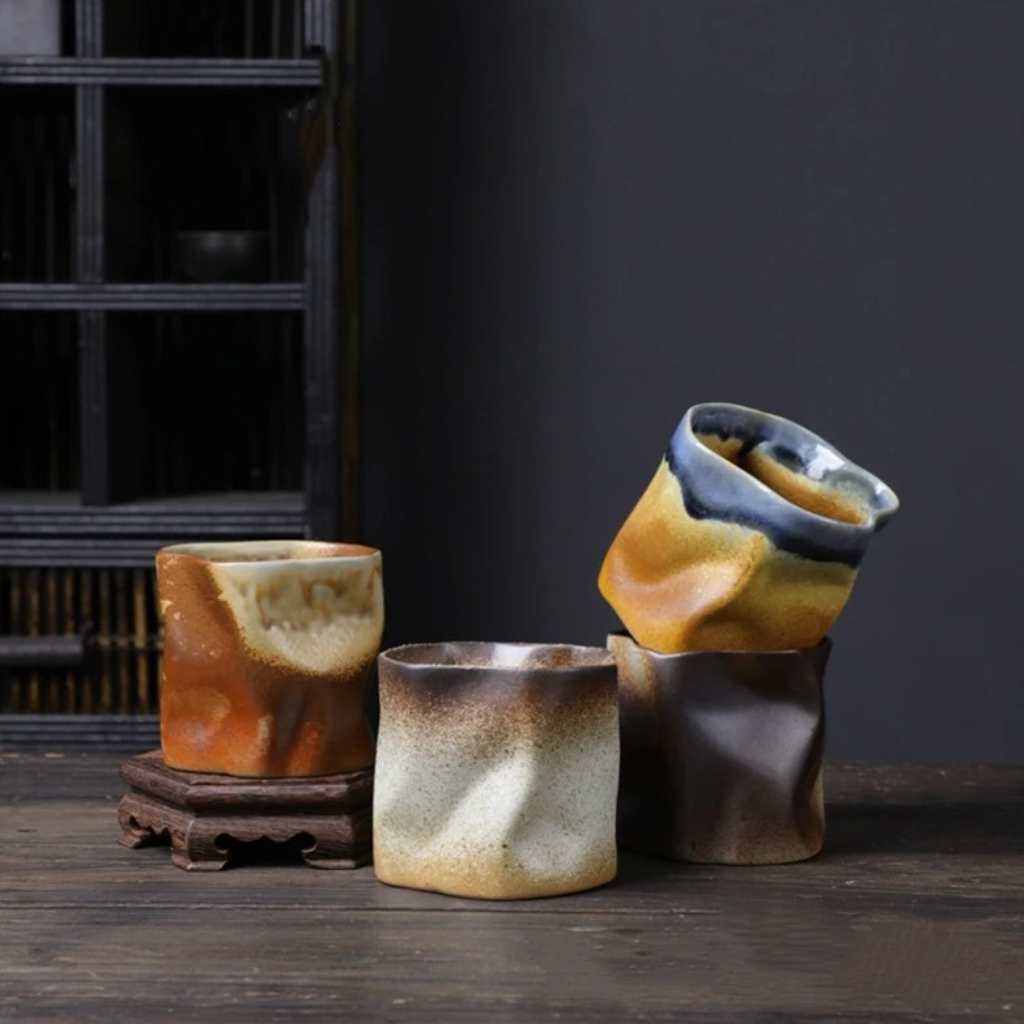 The Cerix Vintage Japanese Styled Irregular Ceramic Mug