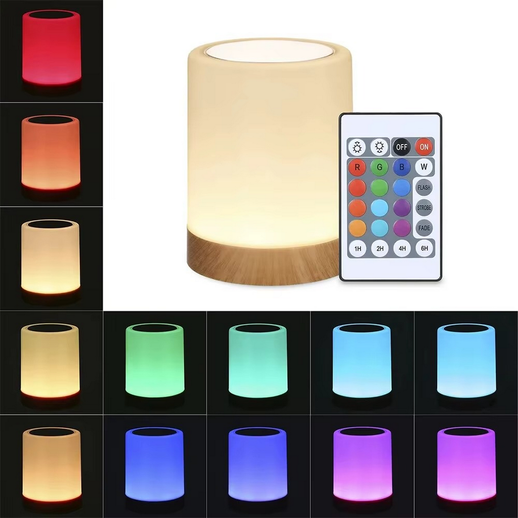 The Chromelle RGB Touch Bedside Lamp with Remote Control