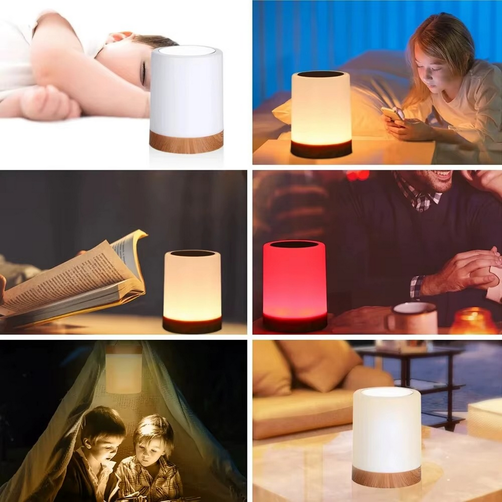 The Chromelle RGB Touch Bedside Lamp with Remote Control