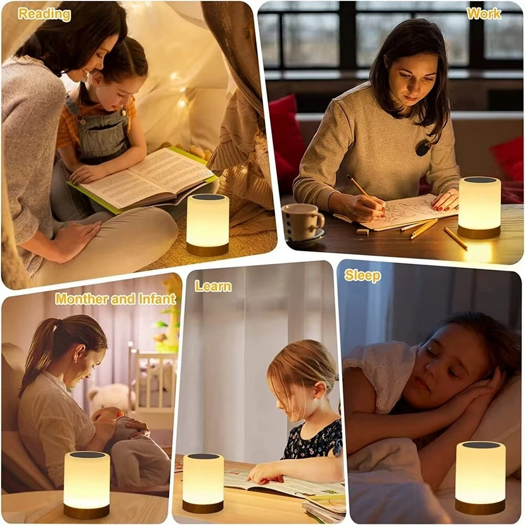 The Chromelle RGB Touch Bedside Lamp with Remote Control