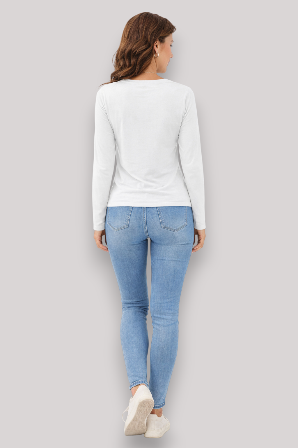 The Clara Women's Long Sleeve T Shirt Casual Crew Neck European Styled