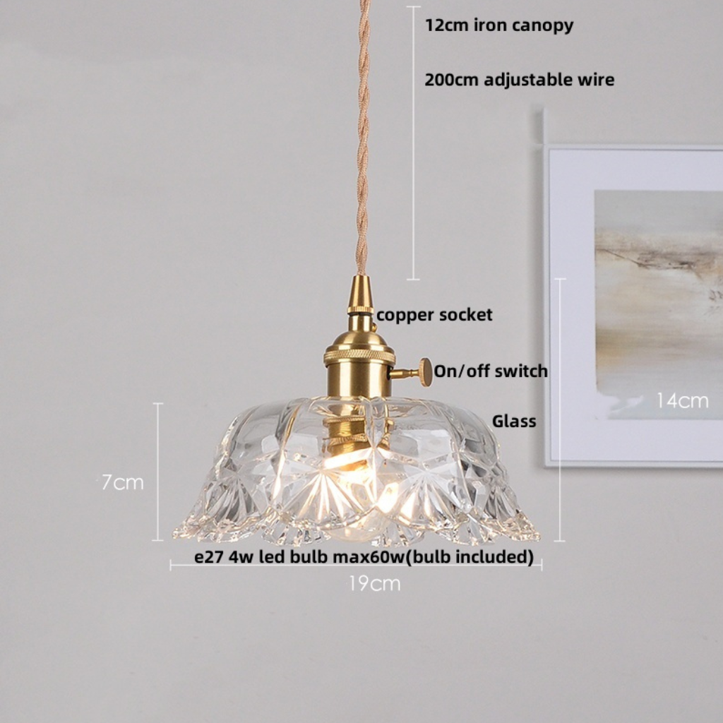 The Clariere Clear Glass LED Pendant Light