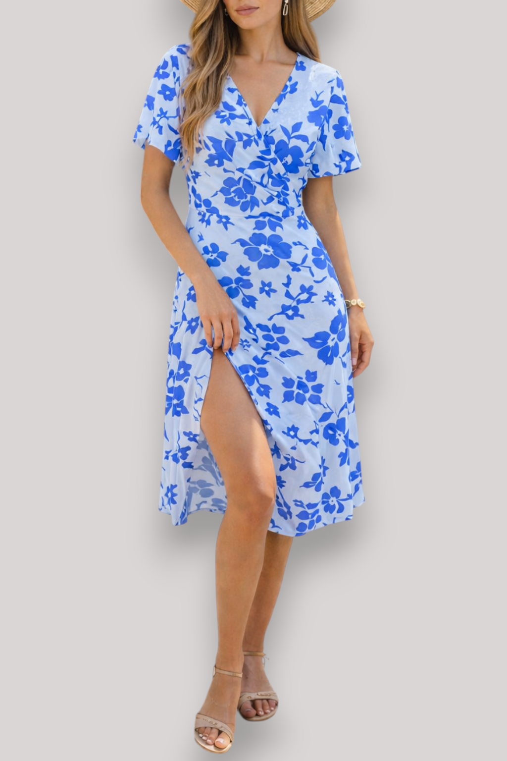 The Claudia Women's Floral Fitted Dress