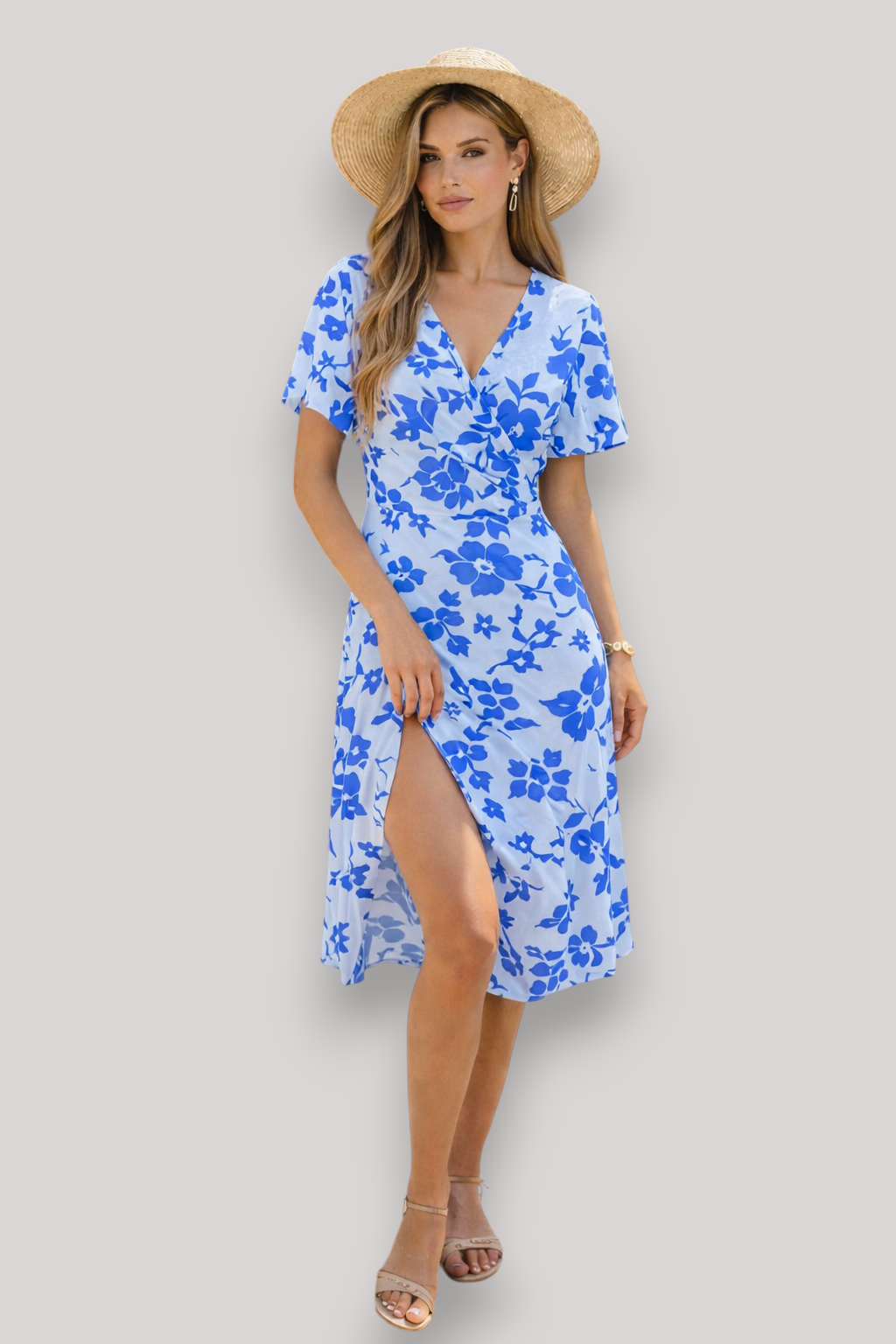 The Claudia Women's Floral Fitted Dress