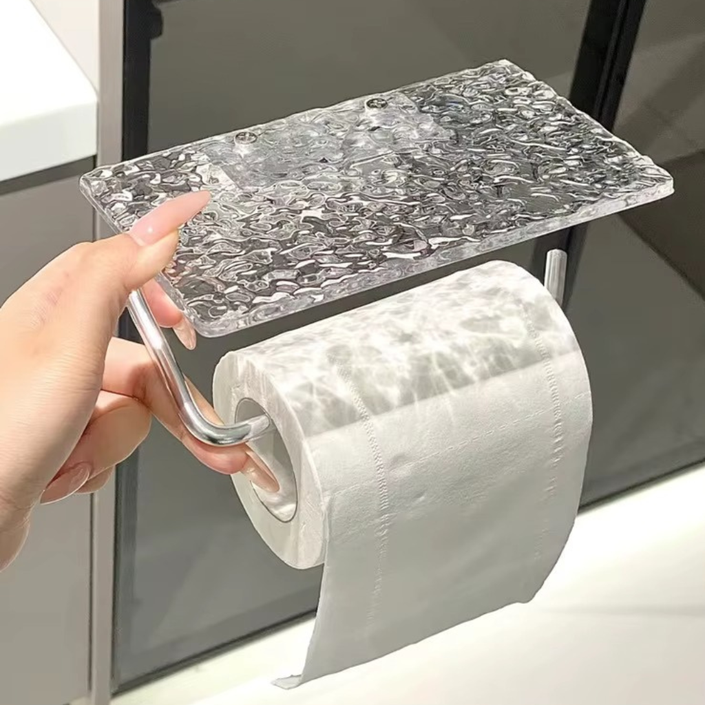 The Clearhold Acrylic Toilet Paper Holder