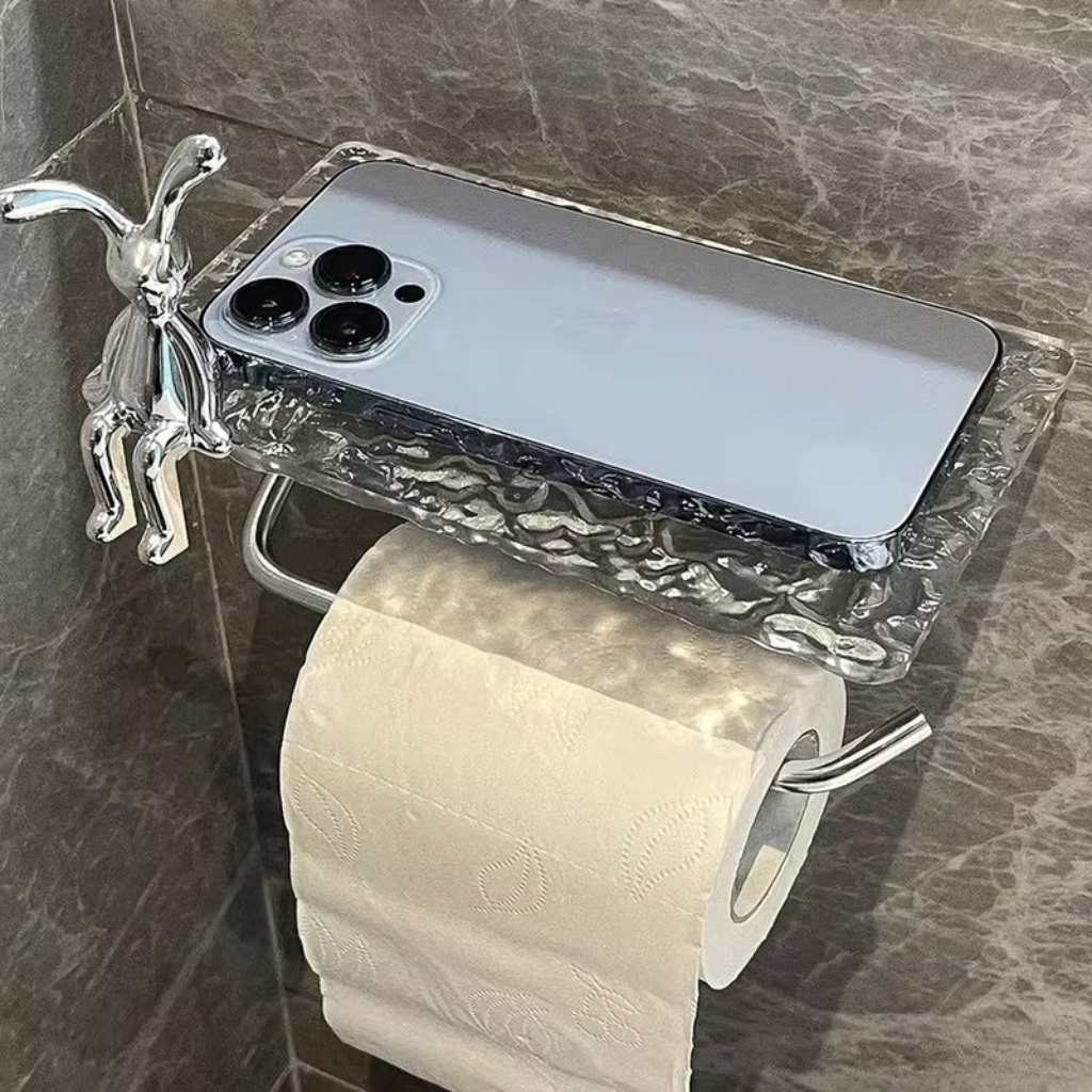 The Clearhold Acrylic Toilet Paper Holder