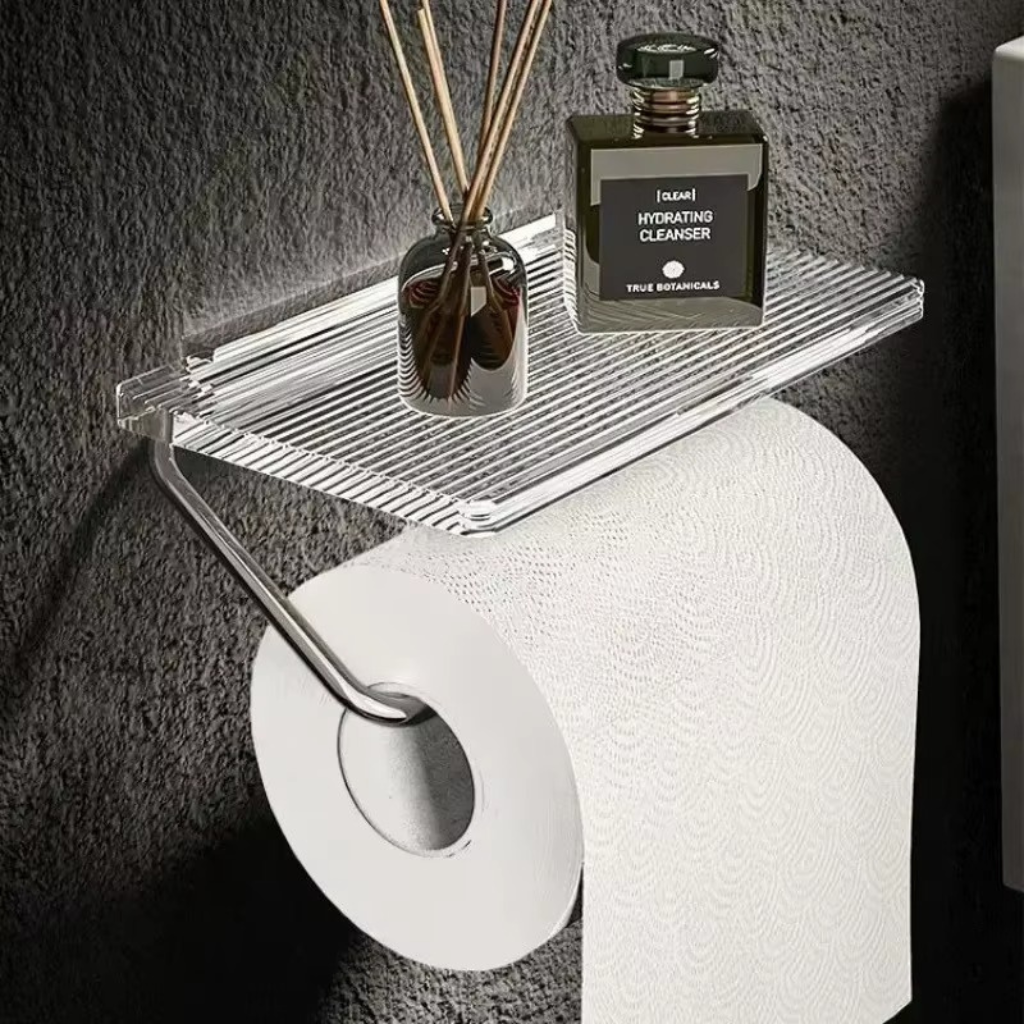 The Clearhold Acrylic Toilet Paper Holder