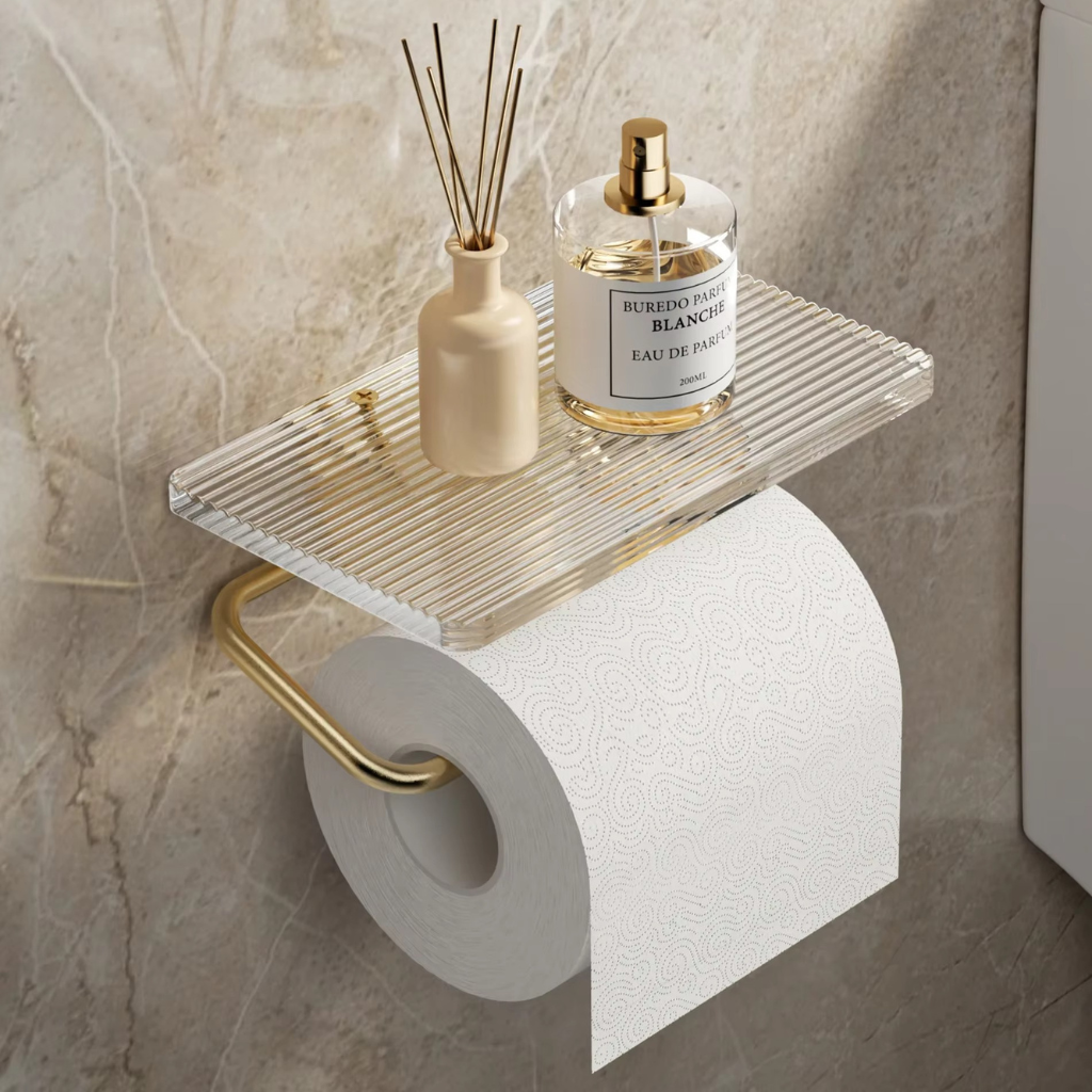 The Clearhold Acrylic Toilet Paper Holder