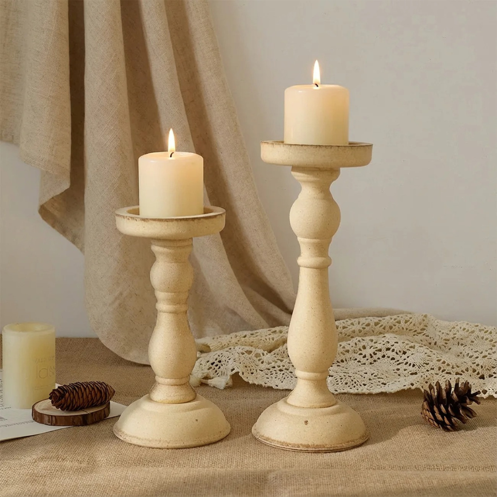 The Colvix Roman Column Candlestick Holder