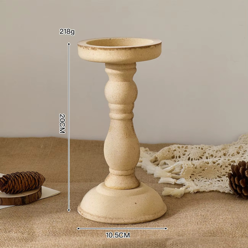 The Colvix Roman Column Candlestick Holder