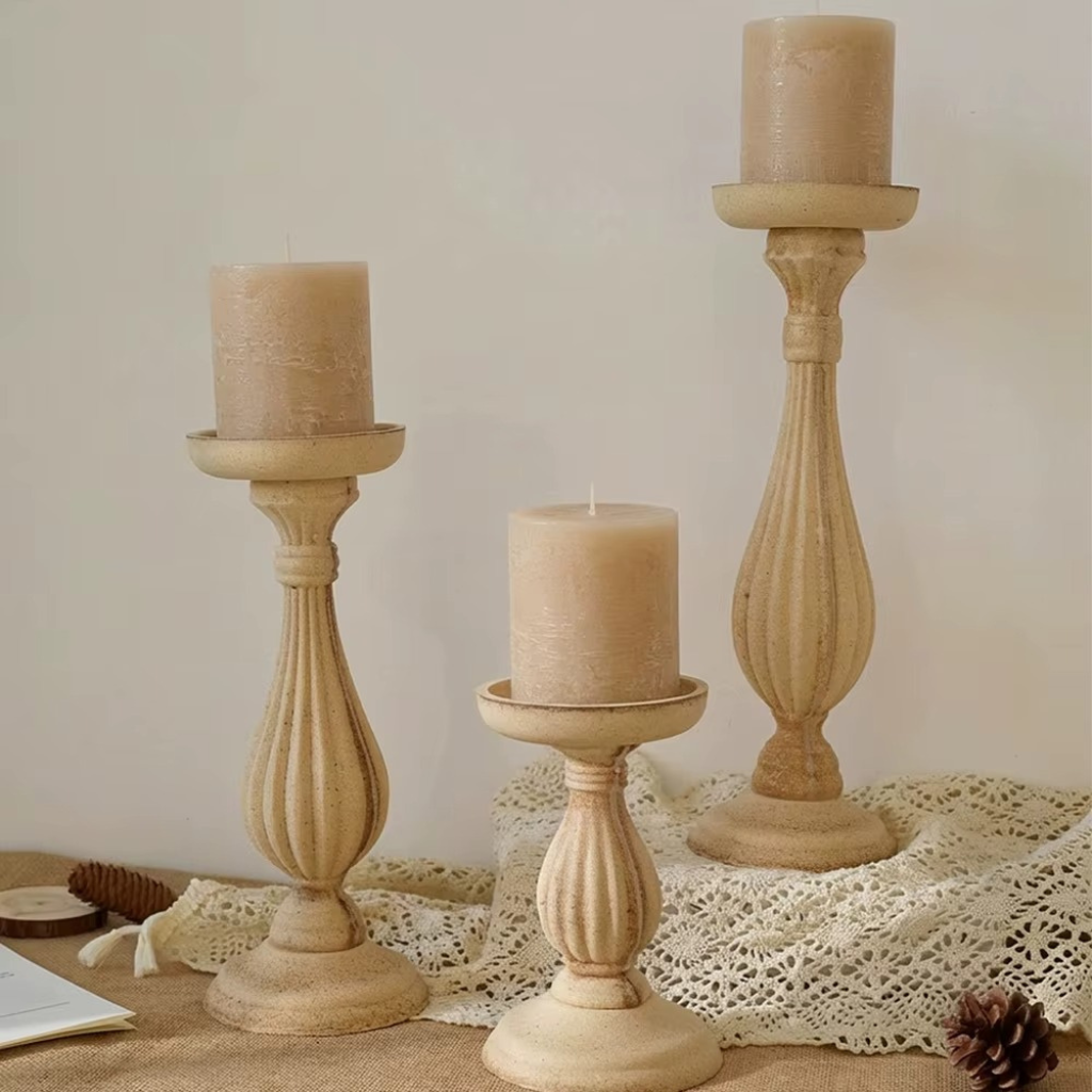 The Colvix Roman Column Candlestick Holder
