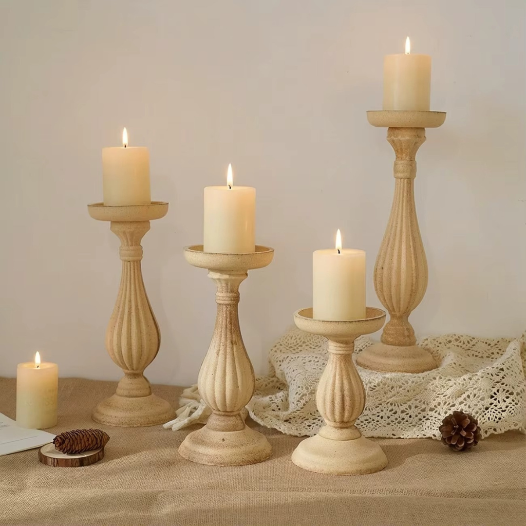 The Colvix Roman Column Candlestick Holder
